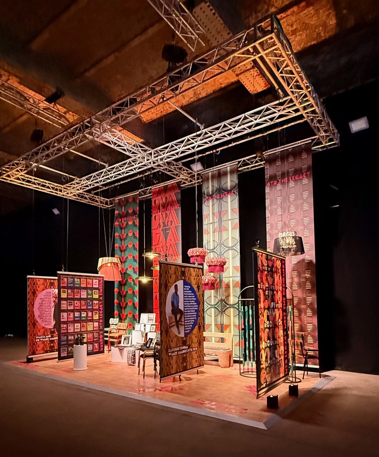 Clout/SA presented the fabric collection as part of a showcase of the legacy of Nando's HYD at Nando's Indaba. Manchester.